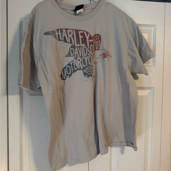 Harley-Davidson Cream Graphic Tee - Picture 1 of 3